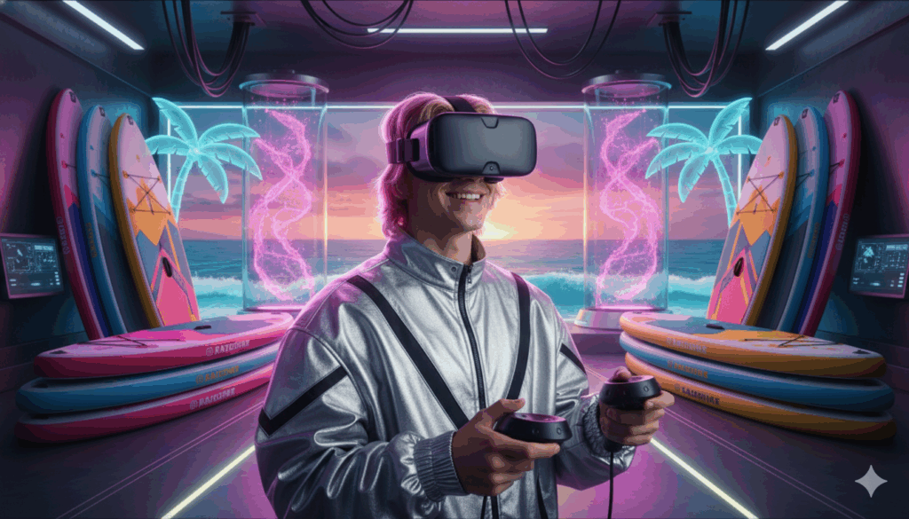 Inżynier wyobraźni w goglach VR